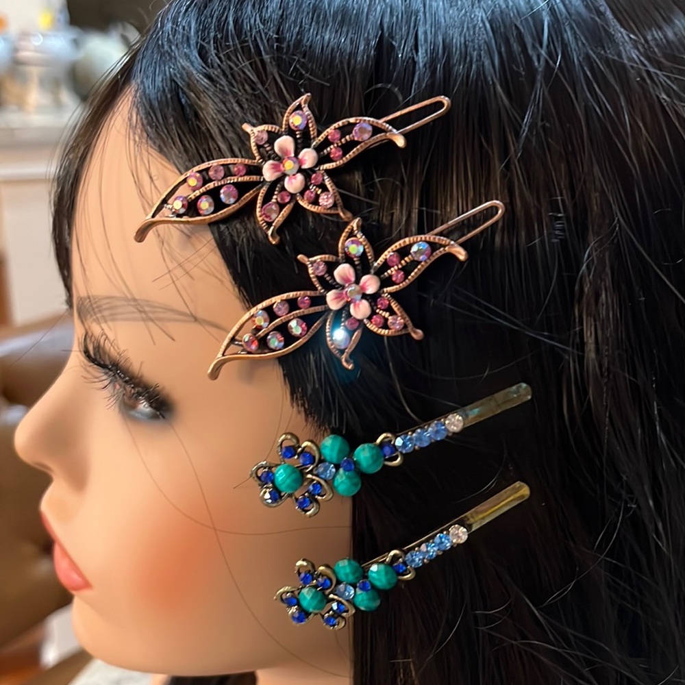 Rhinestone Barrettes
